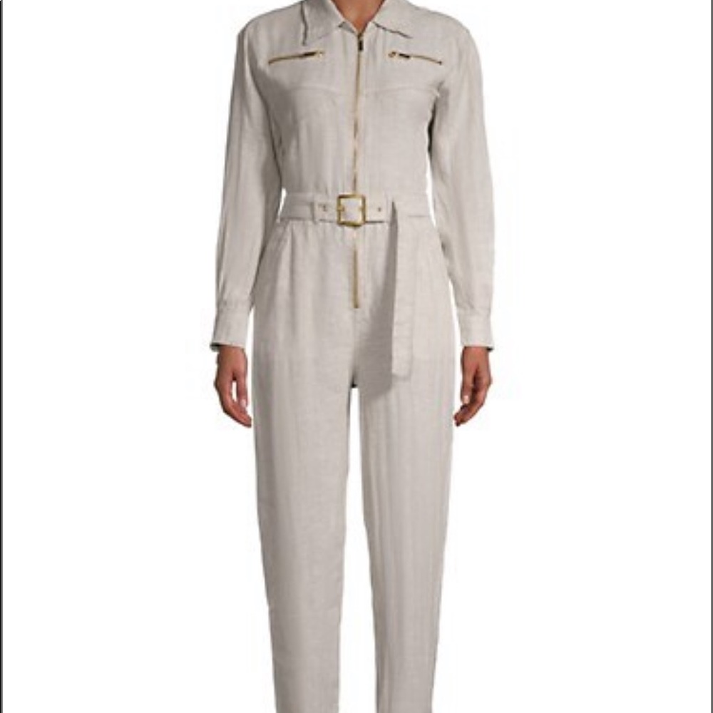 Weworewhat NWOT Utility Linen Jumpsuit